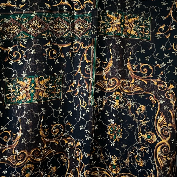 Paolo Santini Vintage Sz S 1980s Silk blouse with Metallic gold thread. - Picture 7 of 10